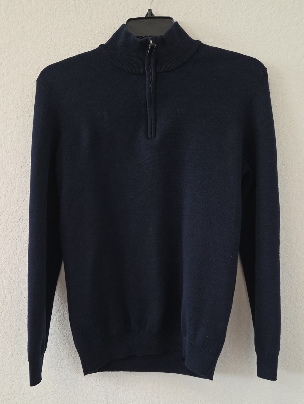 Superdry The Orange Label Vintage Collection Quarter-Zip Men’s Sweater Navy Blue